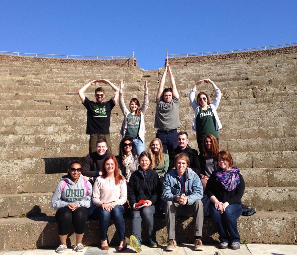 group of people in colosseum
