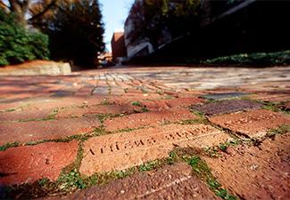 Brick walkway