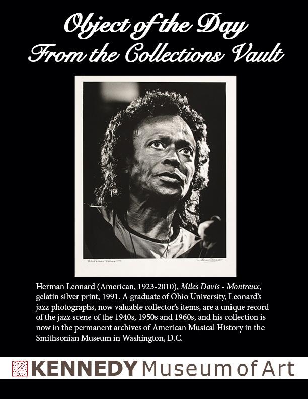 black and white portrait of Miles Davis
