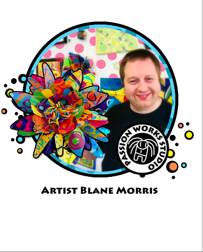 Pictured: Passion Flower created by Passion Works artist, Blane Morris. Picture provided by Patty Mitchell.