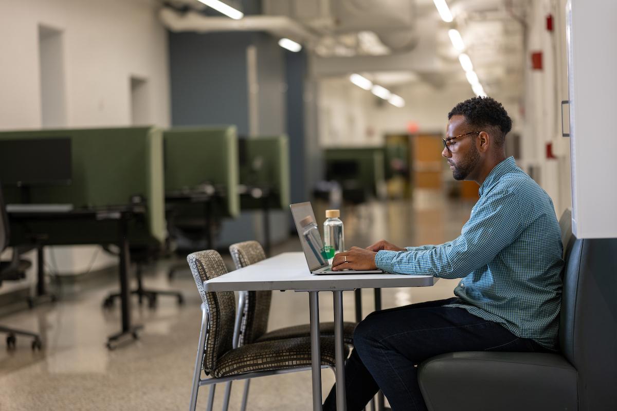 Student working in Ridges Department 2