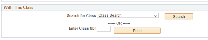Image of With This Class Drop Down Menu