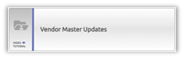 Image depicting the Vendor Master Updates button