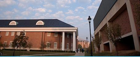 Exterior of the Aquatic Center building