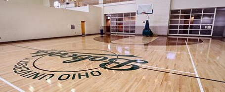 New Ping Recreation Center basketball court floor