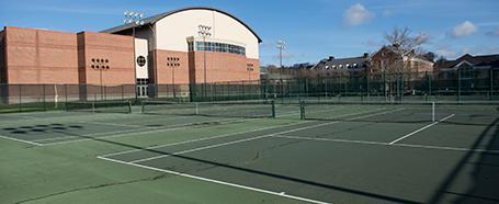 Exterior tennis courts
