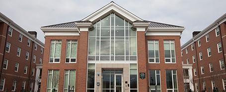 Exterior of the Living Learning Center building