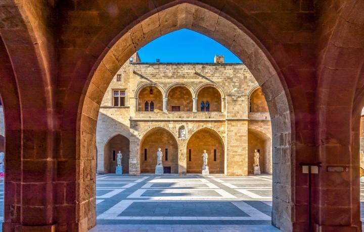 Archway in Palace of the Grand Masters.