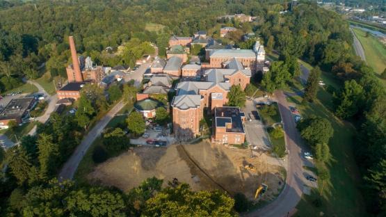 Aerial view of the Ridges