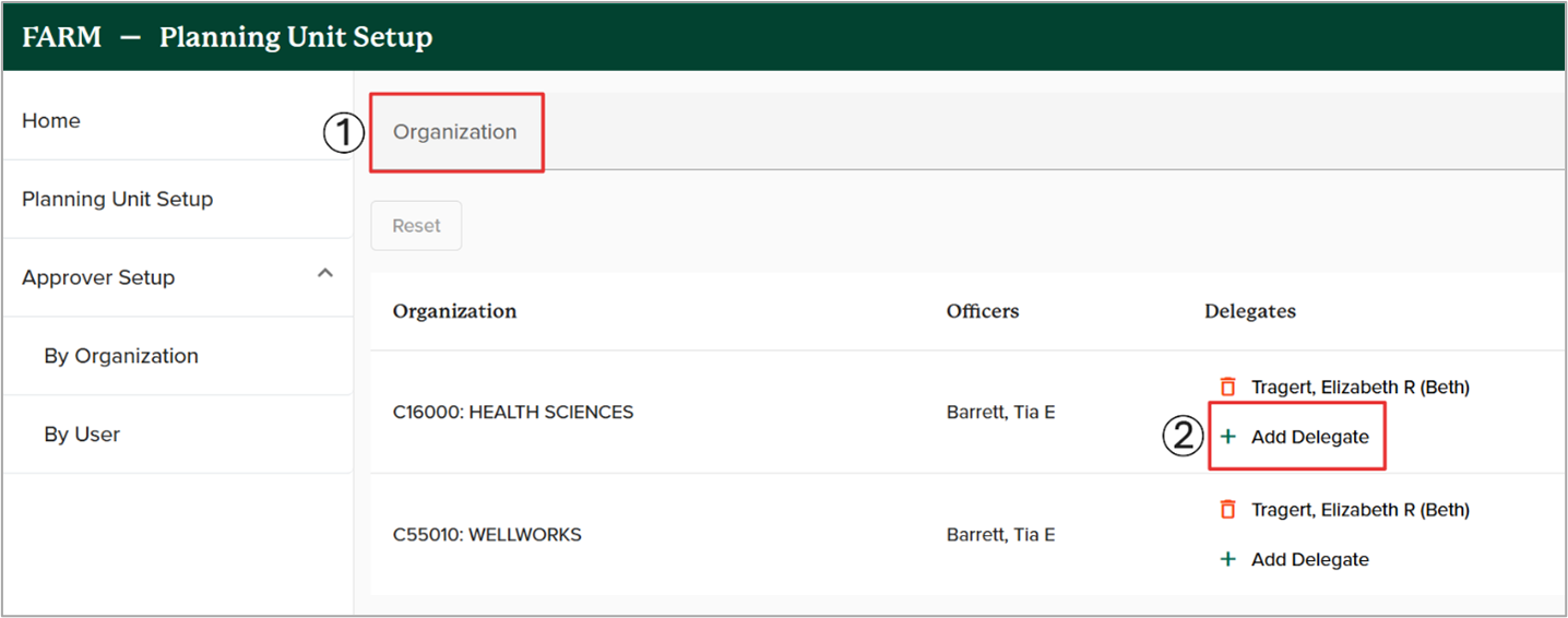 Example, Add Delegate Button