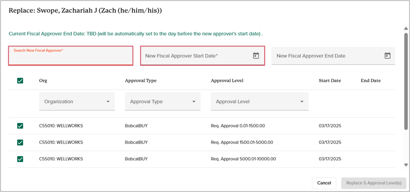Example, Start Date