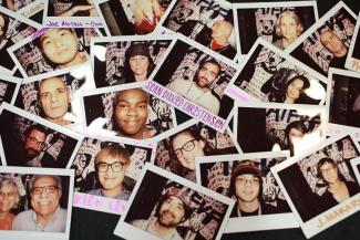 Polaroid photographs of people