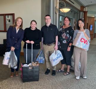OHIO BSC Staff Donating to Cats' Cupboard