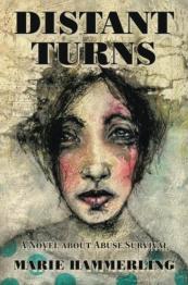 Tan background with artistic drawing of woman's face.