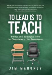 Green background with title at top and school chair and desk chair at bottom.