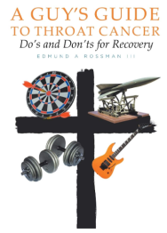 Cross with images of weights, guitar, dart board, and rocket.