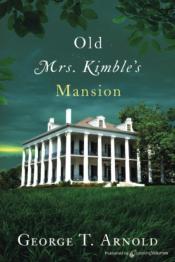 Greenery with large white house with columns surrounding.