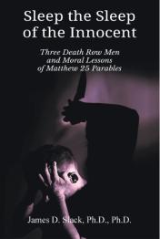 Man holding his head in his hands with shadow knife in background.
