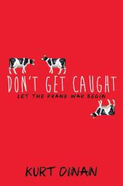 Red cover with three cows above and below title.