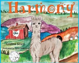 Animated llama with barn in background with state of Ohio on side.
