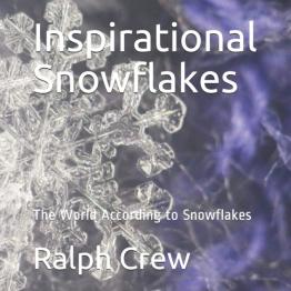 Up-close image of snowflake.