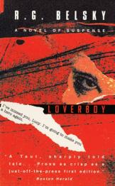 Red blotchy cover with person's eye.