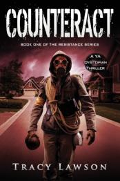 Person wearing gas mask.