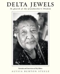 Black and white image of woman smiling.