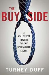Circle of a tie hanging down from top.