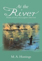 Drawing of figure fishing in river on cover.