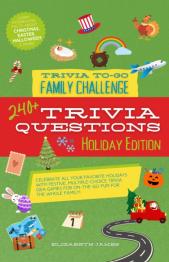 Holiday colors and numerous small pictures on cover.