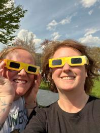 OHIO BSC Staff Viewing the Solar Eclipse with Student Organizations