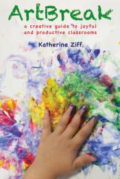 Child hand finger painting.