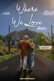 Man and woman couple embracing and walking away down a road.