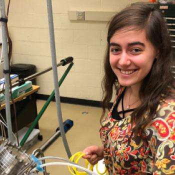 Alexandra Semposki works in Dr. Arthur Smith's lab