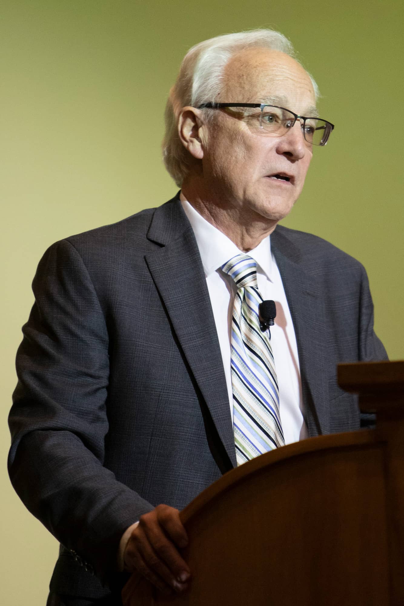 President Hugh Sherman congratulated Distinguished Professor Steven Evans and said he is very deserving of this prestigious honor.
