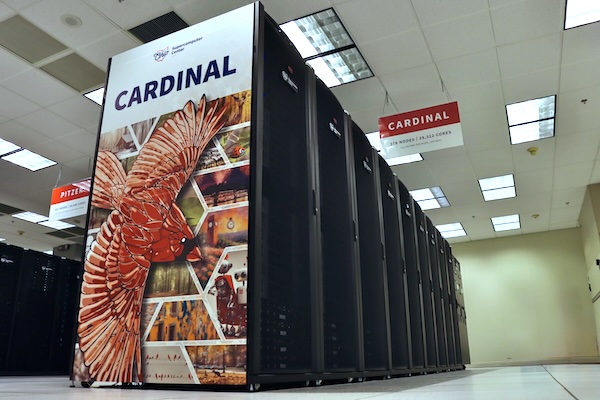OSC's newest HPC cluster, Cardinal, features AI art by Ohio University students.
