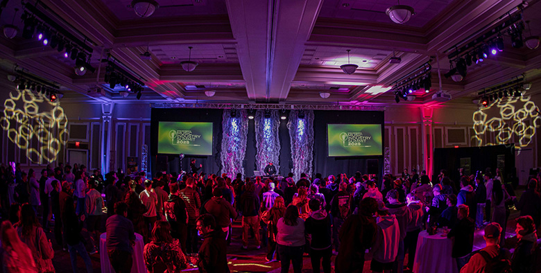 Music Industry Summit attendees enjoy the Opening Night Party.