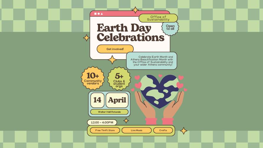 Earth Day Celebrations - April 14, Walter Hall Rotunda