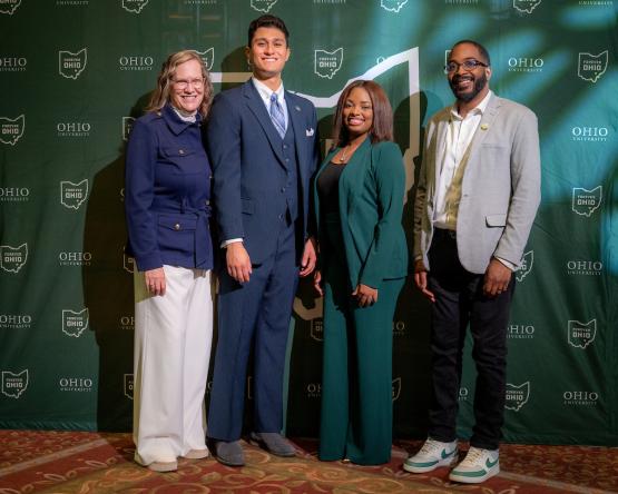 Lyn Redington, Jordon Lebron, Joi Foy,  and Russell Morrow pose for a photo at the 2025 Leadership Awards