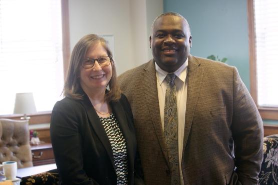 Dean Roberta Milliken and Vice Provost Lewatis McNeal