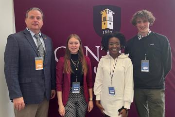 Professor Jerry Miller, Abi Scherer, Zoie Lambert and Maxwell Burton