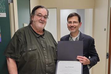 Mr. Pritchard and Dean Rohall