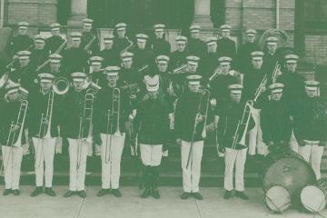 Ohio University's original marching band, in 1925