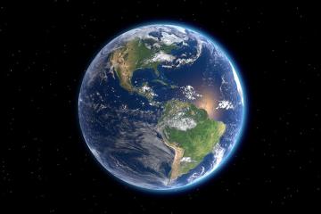 Earth as viewed from space