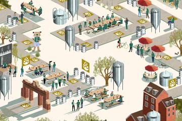 Brew Trail Illustration