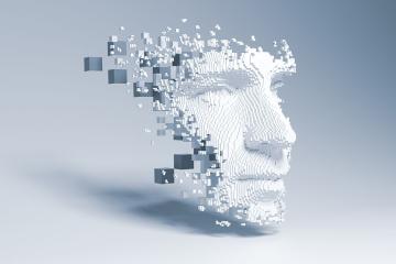 Image of face that appears to be computer generated